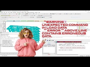 **WARNING - UNEXPECTED COMMAND IN LOAD DATA || STAAD PRO ERROR