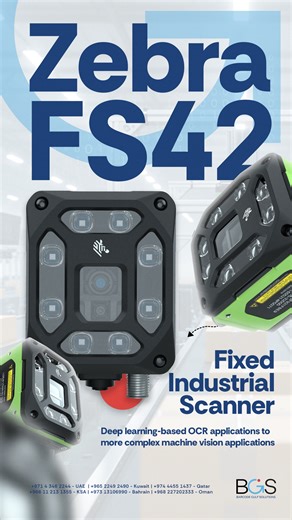 Barcode Gulf Solutions on Instagram: "Barcode errors = lost time + lost money. In high-speed production environments, accuracy is everything. Meet the Zebra FS42 - your all-in-one scanning powerhouse. ✅ Lightning-fast barcode decoding ✅ OCR & Machine Vision capable ✅ Built for rugged industrial performance From the factory floor to final fulfillment - automate smarter, scan sharper. 📞 Ready to upgrade? Contact Barcode Gulf Solutions today. Book a Demo Now +971 4 346 2244 - UAE | +965 2249 2490