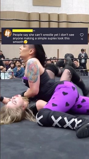 Can She Wrestle? 😳💖🔥 #wwe #wrestling #prowrestling