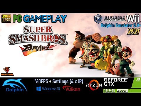 Dolphin 5.0 | Super Smash Bros Brawl PC Gameplay | Full Playable | Wii Emulator 2021 | 1080p60FPS