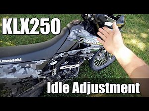 KLX idle adjustment