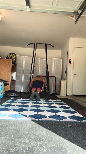 Rings pseudo planche pushups #fitover40 #pushups #strength #muscles #shoulders #challenges