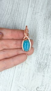 5.7K views · 1.5K reactions | Cute little Amazonite pendant in the works. This upcoming Sunday's shop update will consist of stocking stuffers and they will all have a special low price of only $35. I've been busy making them this week, it looks like there will be 15 pieces in all including this one. #amazonite #wirewrappedpendant #wirewrap #riojeweler | OxanaCrafts | Facebook