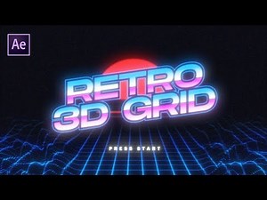 Animated 3D Retro Grid on After Effects Tutorial 🧊
