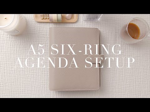 A5 6-Ring Agenda 2023 Setup | Filofax