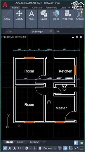 Dimension Multiple Objects Quickly by one click in AutoCAD