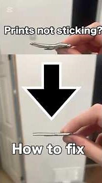 How to fix prints not sticking to bed problem (works with every 3d printer bed) #3dprinting #3d #bed