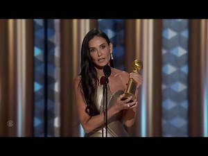 Demi Moore acceptance speech at 82nd Golden Globes.