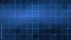 technology animated digital computer matrix network grid