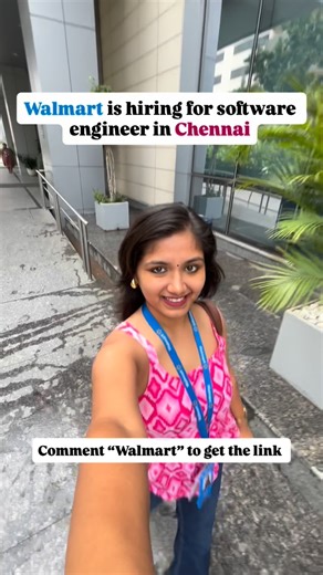 Satyam Jyottsana gargee on Instagram: "Comment “Walmart” to get the link #Walmart #WalmartGlobalTech #Hiring #SoftwareEngineer #TechCareers #ChennaiJobs #NowHiring #CareerOpportunity #JoinOurTeam #EngineeringJobs #WalmartCareers #SoftwareEngineer #HiringAlert #ChennaiHiring #TechJobs #EngineeringCareers #JobOpportunity #WalmartIndia #WalmartGlobalTech #WeAreHiring"