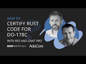 How do you certify Rust code for DO-178C?