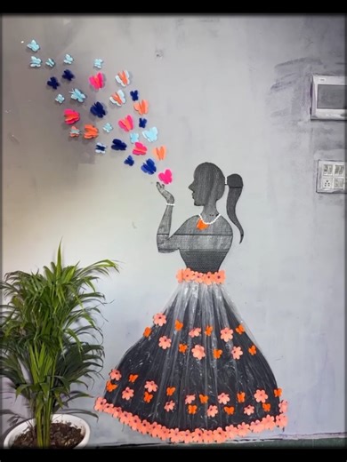 Handmade Dancing Girls Wall Decor Craft Ideas
