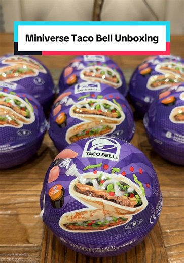 Too much? Or just enough? I love minis 💜💛 Got them all opened, now the fun begins building 😍 Miniverse Taco Bell Mystery Ball Unboxing @Miniverse @tacobell @Walmart #miniverse #makeitmini #tacobell #miniversetacobell #unboxing
