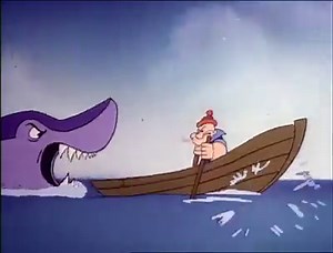 56K views · 156 shares | I need to watch out for #sharkweek! #Popeye #StrongtotheFinish #PopeyeStrong #Shark #Ocean #Boat | Popeye | Facebook