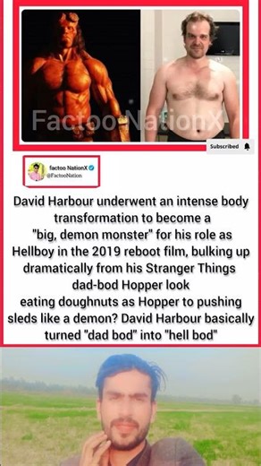 David Harbour’s Insane Transformation: From Hopper’s Dad Bod to Hellboy’s Demon Physique
