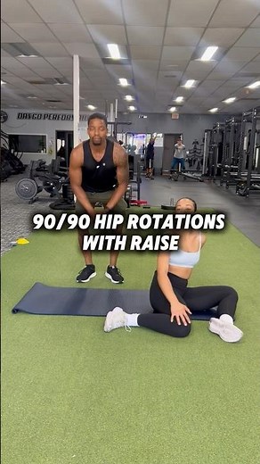 90/90 Hip Rotations with Raise