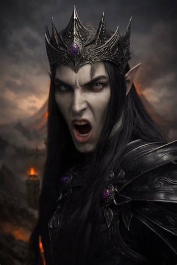 Fingolfin meets Morgoth #tolkien #silmarillion #lotr #ai #morgoth #fingolfin