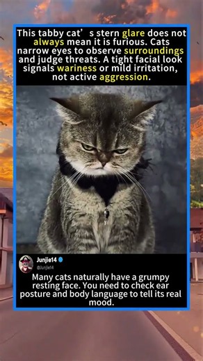 Why This Cat Looks Permanently Angry#CatFacts#Kitten#AnimalFacts