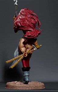 Red Monika - 3d Print - Sexy Woman Stl - Stl Files - Digital Printing - Red Woman - Stl Files - NSFW - Etsy