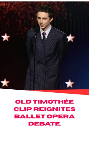 Old Timothée clip reignites ballet opera debate