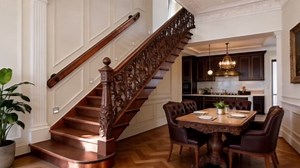 Wood Handrails, Indoor Non-Slip Staircase Handrail,Retro Rustic Wall Mount Railings Handrails, Home Loft Corridor Support Rod,Industrial Pipe Support, Easy to Install (Dark Wood, 2FT)