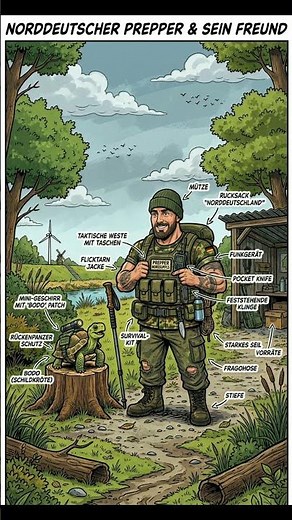 Norddeutscher Prepper Ausrüstung und Kamerad Tactical #prepper #krisenvorsorge #grayman #prepping