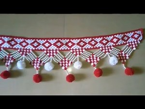 Beautiful woolen Moti toran design #toran #mostwanted