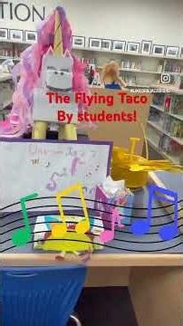 Children’s art based on The Flying Taco book