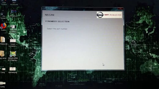 Ners nissan j2534 reprogramming issue. Matching entry not found in ONC file.
