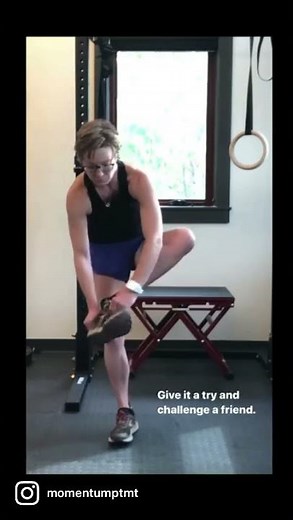 Can you put on your shoes and socks standing on one foot?