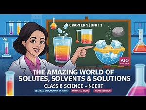 The Amazing World of Solutes, Solvents & Solutions | Class 8 chapter 9 Science NCERT | in Hindi