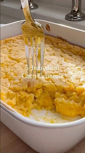Easy 5-Ingredient Corn Casserole #allthingsmamma #sidedish #easyrecipe #favorite #delicious