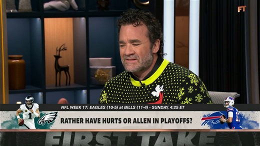 199K views · 1.6K reactions | "Josh Allen, to me, is superman."  Jeff Saturday on whom he would rather have in the playoffs between Jalen Hurts and Josh Allen  | ESPN First Take | Facebook