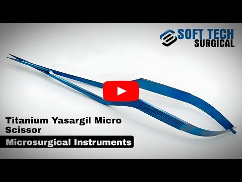Titanium Yasargil Micro Scissor | Soft Tech Surgical – Ophthalmic & Microsurgical Titanium OEM Tools