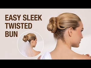 Easy Sleek Twisted Bun Hair Tutorial | Bridal Hairstyling Technique | Kenra Professional