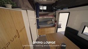 The OP15 from Opus Camper USA Off-Road Hybrid Caravan Find a dealership near you: https://www.opuscamper.us/ Comes fully equipped for off-grid family adventures! Dry Weight: 5159LBS GVWR: 6393 LBS Sleeps: 4 Adults FULL BATHROOM/SHOWER: Shower w/ on-demand hot water Flush Toilet (unit has Black tank) INTERIOR: Heater, AC, TV, Full Kitchen Interior / Exterior Lighting Personal bed lamps (bunks) Truma Combi Eco Furnace (Hot Water System) Dometic "Penguin II" 13,500 BTU Rooftop AC Two bunks with mat