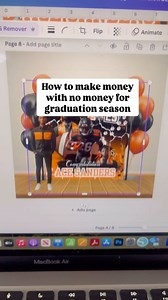 Graduation season is here and you can start making 💰💵with no upfront money. Here’s how: #digitaldesigns Use this free grad backdrop mockup to promote your designs. Once a customer places the $200 order for the backdrop they love, simply grab the design, customize it with their details, then order the actual banner from https://www.stickersbanners.com and grab a size 8x8 for $100 which gives you $100 profit and ship it straight to them, no need for expensive equipment or inventory! Comment ‘dig