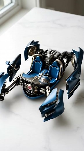 Bugatti Transformer Toy ⚡ Hyper Realistic Mechanical Sphere to Hypercar Transformation