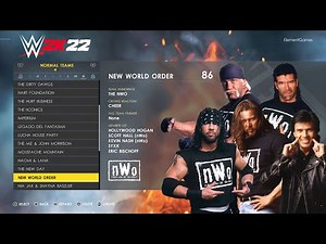 WWE 2K22 Tag Teams, Trios & Factions - Official Main Menu (Early Access Edition)