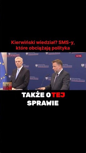 Did Kierwiński know? Text messages that implicate the politician