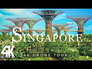 Singapore 🇸🇬 in 4K ULTRA HD HDR | Video by Drone