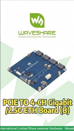 Connect 4 Network Devices at Once,Plug and Play,Built Specifically for Your Raspberry Pi 5#waveshare
