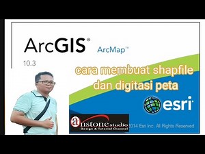 video tutorial arcgis cara membuat shapfile atau digitasi peta