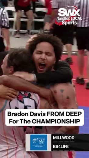 Brandon Davis' DEEP step back wins Hoopfest Title🔥🏆 #shorts #hoopfest #streetball #3x3basketball