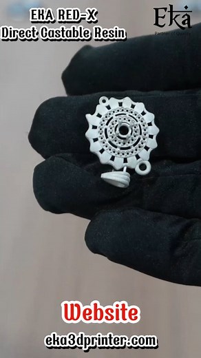 Eka Red-X – High-wax, direct castable resin designed for LCD & DLP 3D printers. Experience crisp detail and clean burnout, perfect for jewelry casting and fine applications. Watch the precision in every cast. 🔥💍 #EkaRedX #CastableResin #3DPrinting #LCDDLP #jewelrycasting | Moxie cam