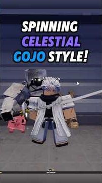 Spinning CELESTIAL GOJO Style! | Hunty Zombies