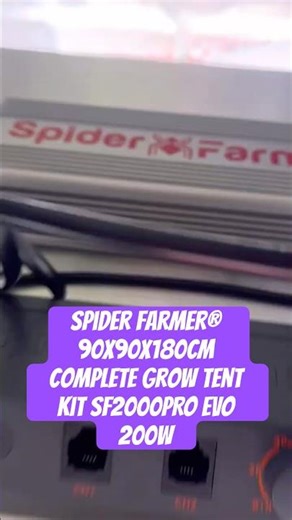 Spider Farmer® 90X90X180cm Complete Grow Tent Kit SF2000PRO EVO 200W #crazybud #420 #growled