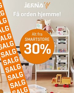 Få orden hjemme med -30% på alt fra smartstore hos Jernia💥 | Jernia