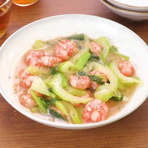 とろとろおいしい♪ えびとセロリの中華炒めのレシピ動画・作り方 | デリッシュキッチン