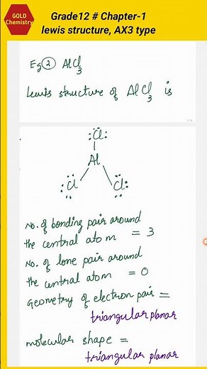 Grade12 Chemistry Chapter-1 Lewis structures for AlCl3